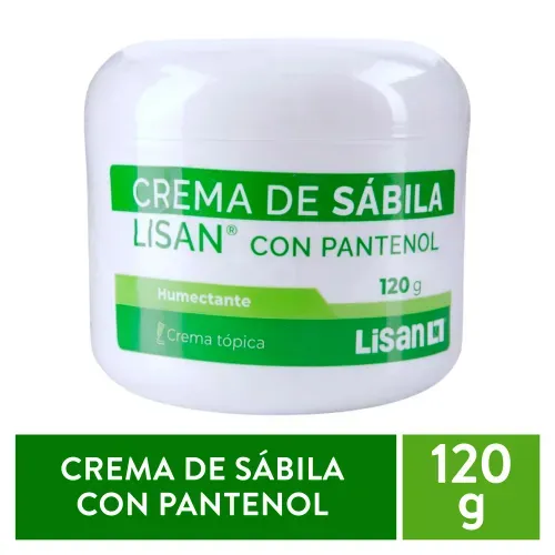 Crema De Sabila Con Pantenol Lisan 120g