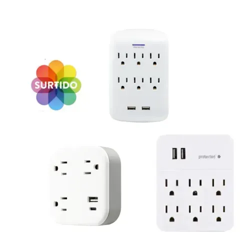 Protector Picos 6t 2usb 560j 36735 Ge