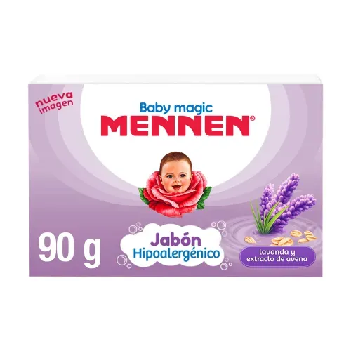 Jabón Corporal para Bebe Baby Magic Mennen Lavanda y Extracto Avena - 90 g
