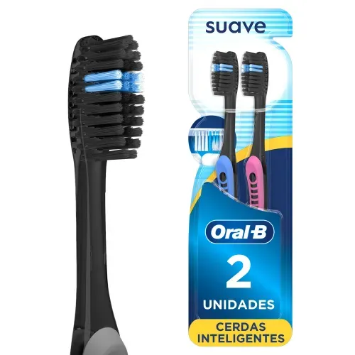 Cepillo Dientes Oral-B Indicator Black Cerdas Suaves - 2 Uds