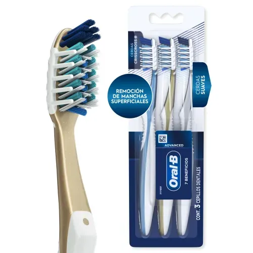 Cepillo Dientes Oral-B 7 Beneficios Advanced Suave - 3 Uds