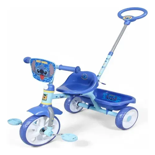 Triciclo 911 con barra de empuje Stitch