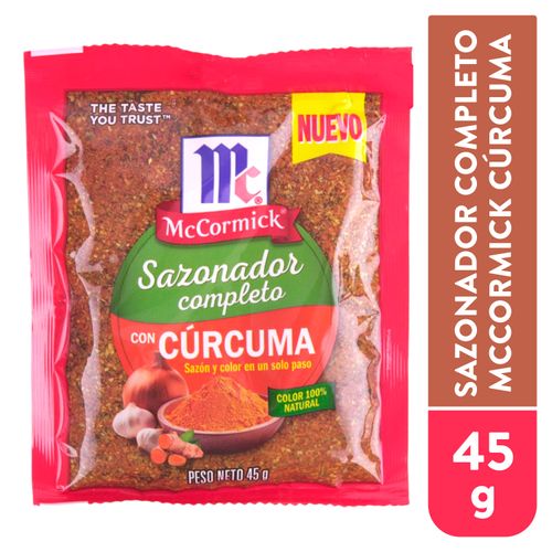 Sazonador Complet Curcuma Mccormick 45g
