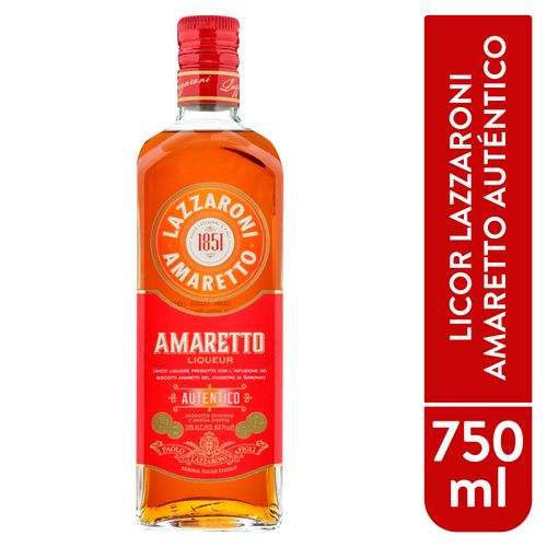 Licor Lazzaron Amaretto Autent - 750 ml
