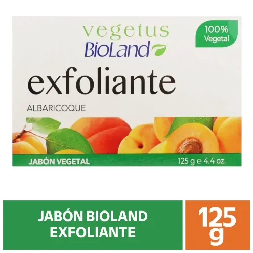 Jabón Bioland De Tocador Exfoliante Albaricoque - 125 g
