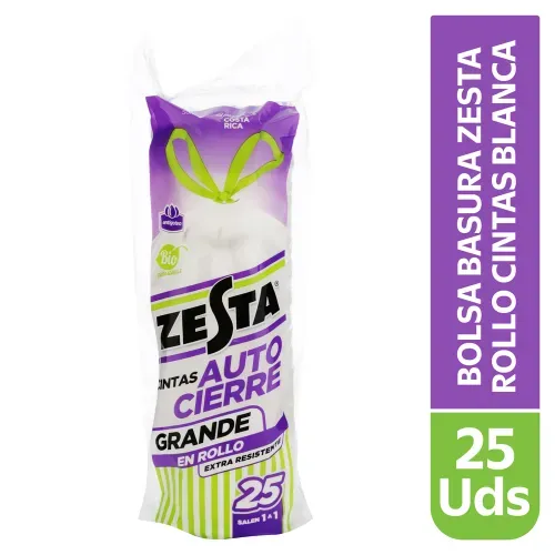 Bolsa Basura Zesta Roll Cinta Blanc 1un