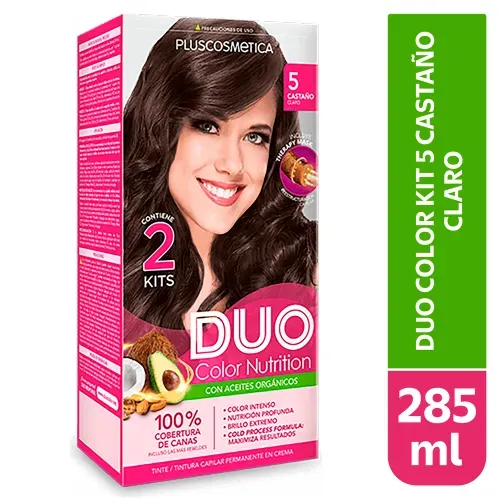 Tinte Duo Color Nutrition Kit 5 castaño claro - 285 ml