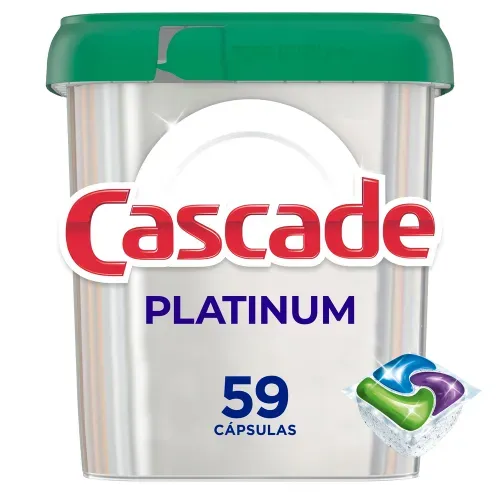 Detergente Cápsulas Cascade Platinum Lavaplatos - 59 Uds