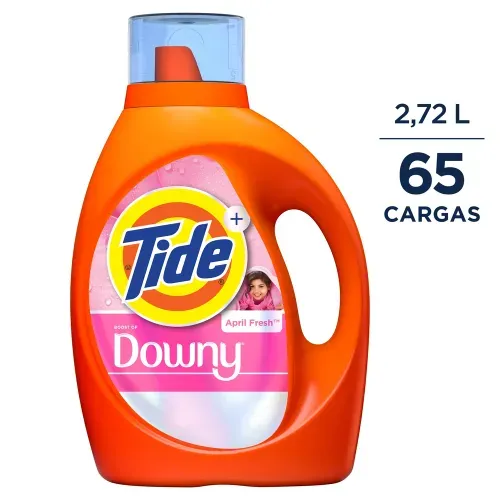 Detergente Líquido Tide April Fresh Ropa Blanca Color 65 Cargas - 2.72 L