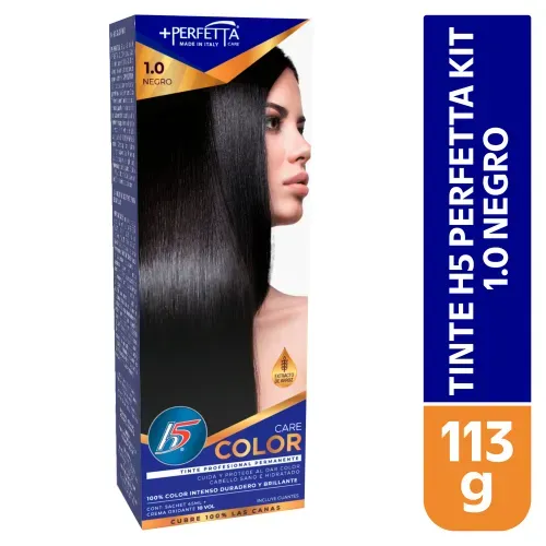 Tinte H5 Perfetta Kit tono 1.0 Negro - 113 g