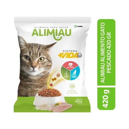 Alimento Seco Marca Alimiau Para Gato - 420 g