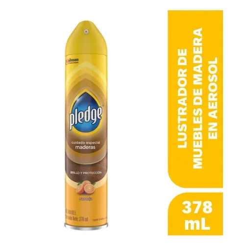 Lustrador Pledge Cuidado De Muebles Aroma Original Brillo y protección a Madera - 378 ml