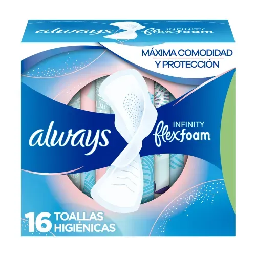 Toallas Femeninas con Alas Always Infinity Día - 16 Uds