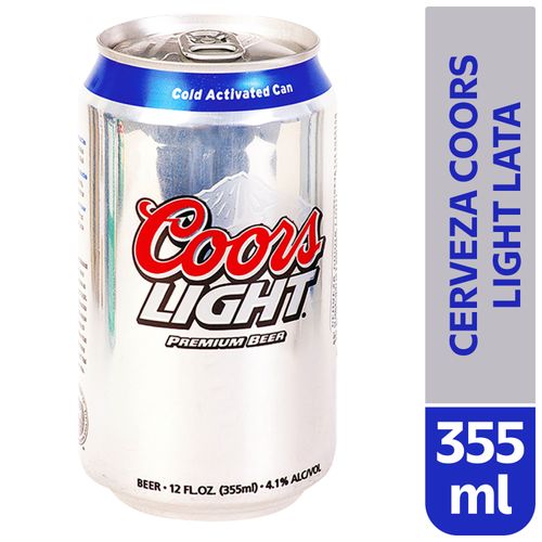Cerveza Coors Light Lata - 355ml