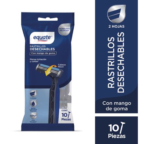 Rasuradora Equate Mango Gomahombre 10ea