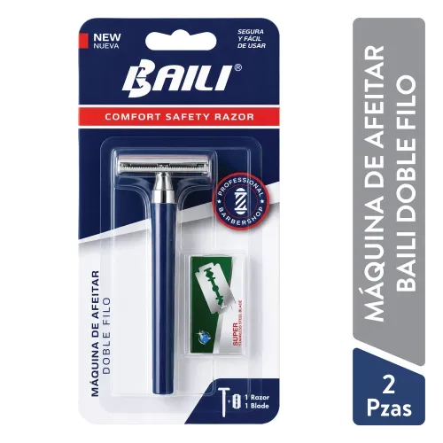 Maquina de aferitar Baili Doble Filo 2 Pzas