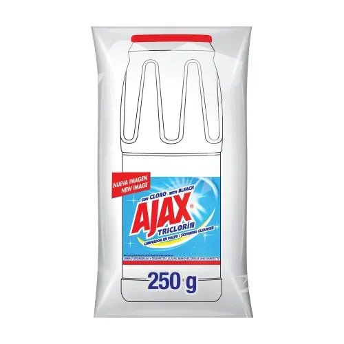 Limpiador Multiusos Ajax Triclorín Con Cloro En Polvo - 250g