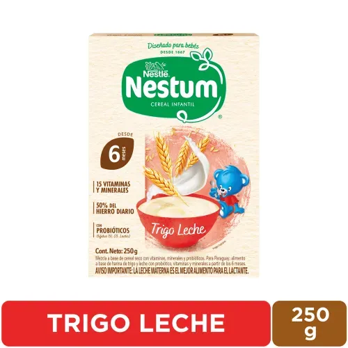 Cereal Infantil NESTUM® Trigo con Leche Caja - 250 g