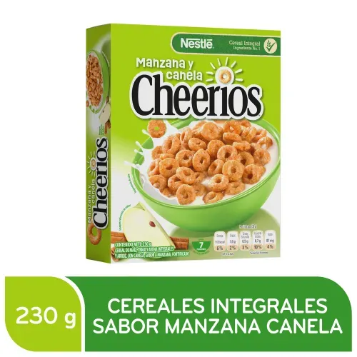 Cereal Nestlé Cheerios Manzana y Canela Caja - 230 g