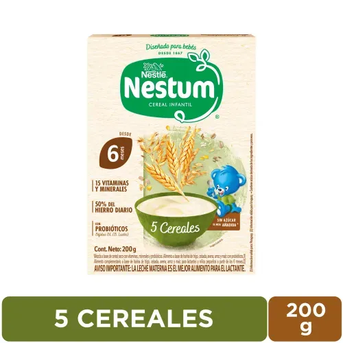 Cereal Infantil NESTUM® 5 Cereales Caja - 200 g
