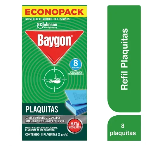 Insecticida  Baygon Plaquitas Repuesto - 8 Uds