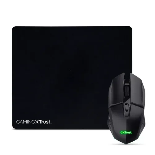 Mouse Gamer Inalámbrico GXTrust 112 Felox mas Mousepad Negro