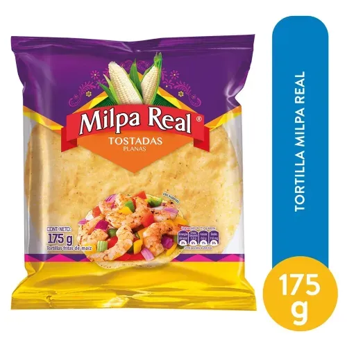 Tortilla Milpa Real Tostadas Planas - 175 g