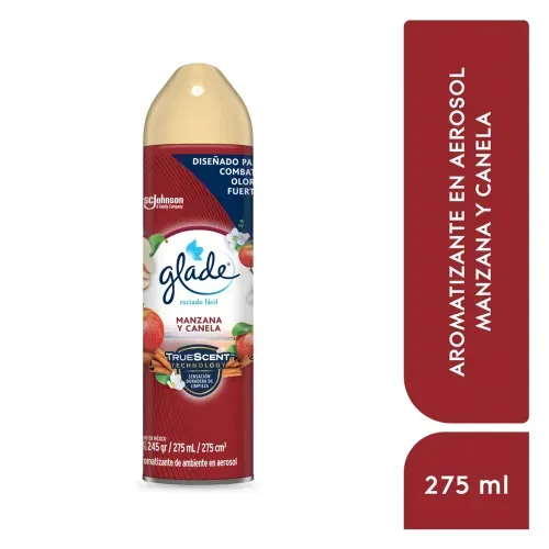Aromatizante Glade en Aerosol Manzana Y Canela - 275 ml