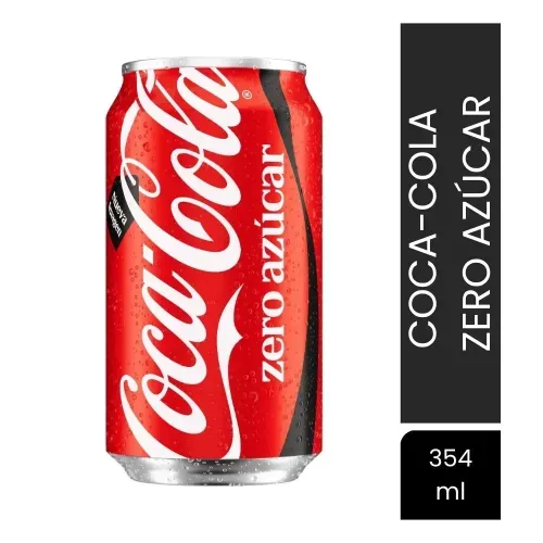 Gaseosa Coca Cola Sin azúcar Lata - 354 ml