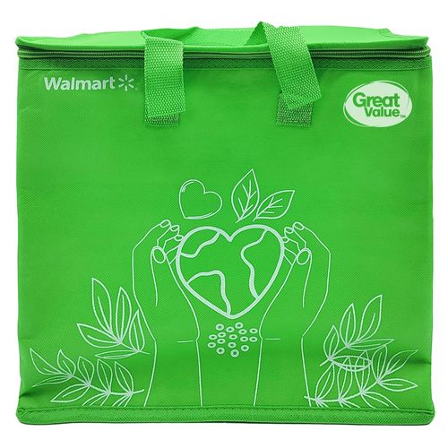 Bolsa Térmica Greatvalue Grande Con Zipper Color Verde