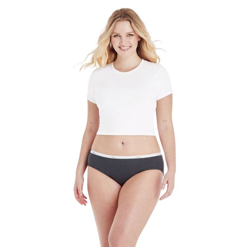 Hípster Hanes, Acanalado para Mujer, 6 pack surtido -Talla 8