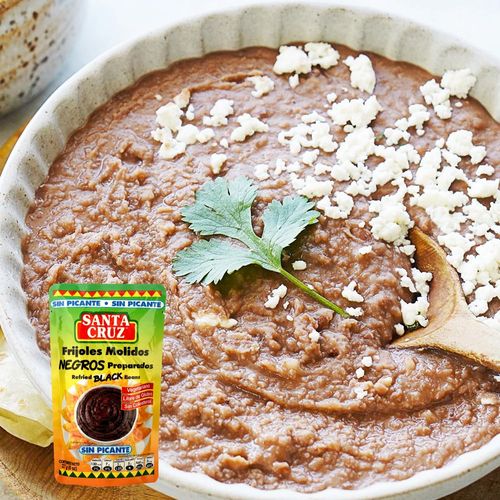 Frijol Santa Cruz molido negro preparados sin picante - 227 g