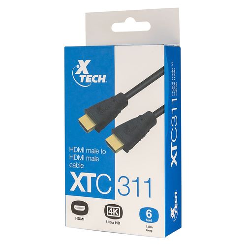 Cable Xtech AB004XTK11 HDMI a HDMI 3840X2160P - 1.8 m