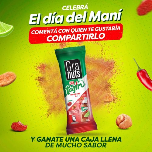 Mezcla Granuts de mani arándano y tajin - 45 g