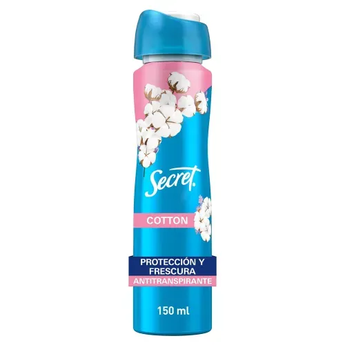 Spray Antitranspirante Secret Cotton - 150 ml