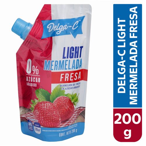 Mermelada Delga C Fresa Doy pack Fresa - 200 g