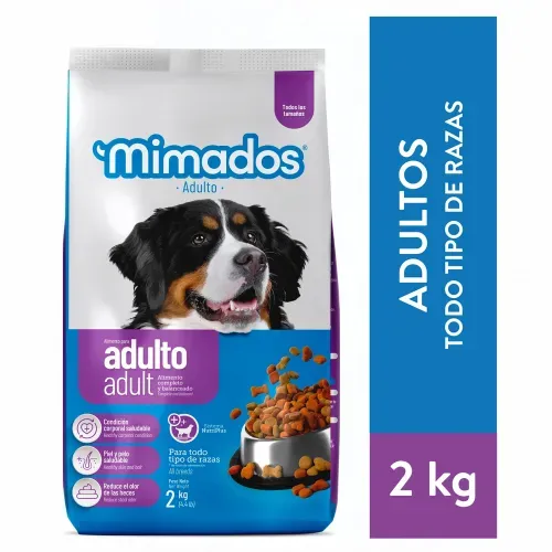 Alimento Seco Para Perro Mimados Adulto Todo Tipo De Razas - 2 kg