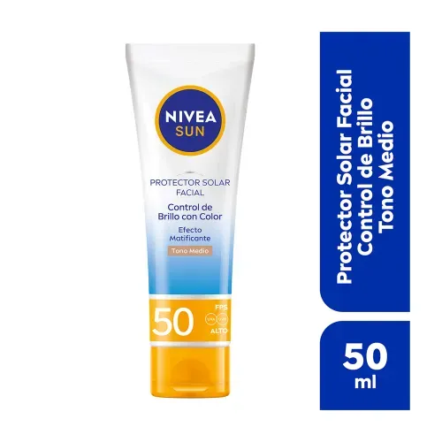 Crema Nivea Cont Brillo Fps50 Medio 50ml