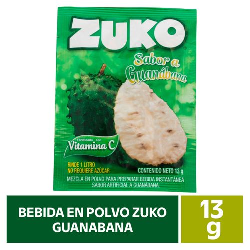 Bebida Instantánea  Zuko Guanábana - 13 g