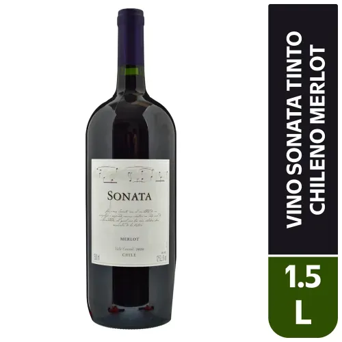Vino Sonata Tinto Chileno Merlot - 1500ml