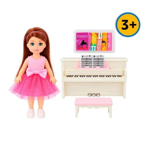 Muñeca Regina con piano