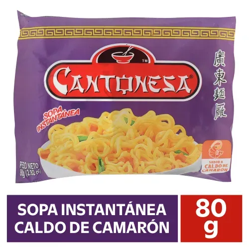 Sopa Cantonesa Camaron Paquete 81gr