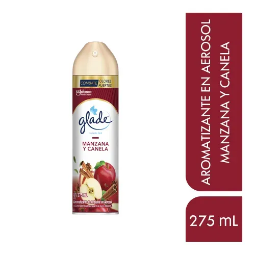 Aromatizante Glade en Aerosol Manzana Y Canela - 275 ml