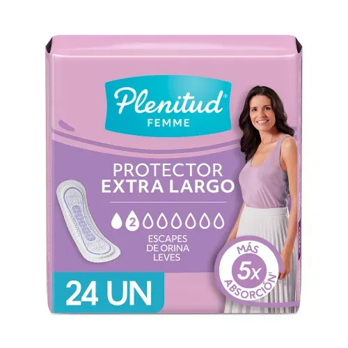 Protectores Diarios Largo Plenitud Femme - 24 Unidades