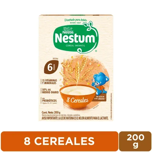 Cereal Infantil Nestum® 8 Cereales Caja - 200 g