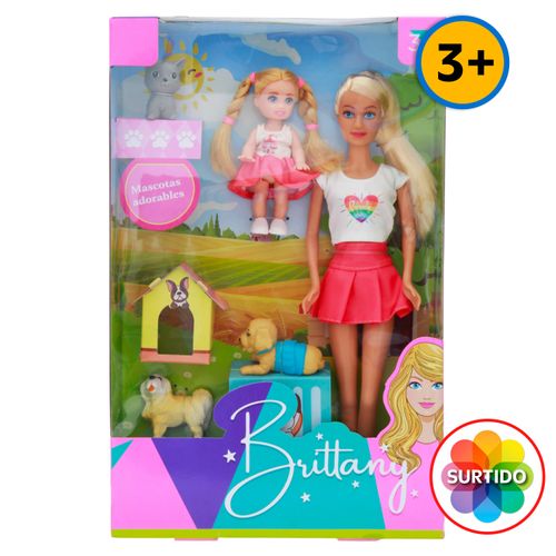 Muñeca Brittany con mascotas surtido