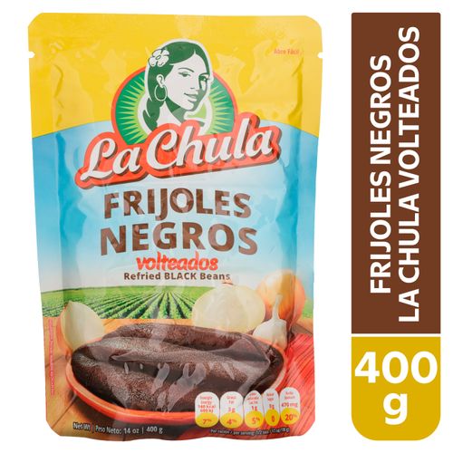Frijoles negros volteados La Chula - 400 g