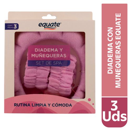 Diadema con muñequeras Equate - 3 Uds