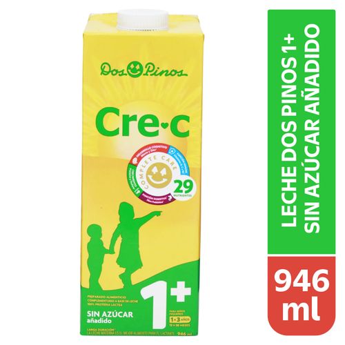 Leche Dos Pinos uht cre-c  1+ sin azúcar añadido - 946 ml