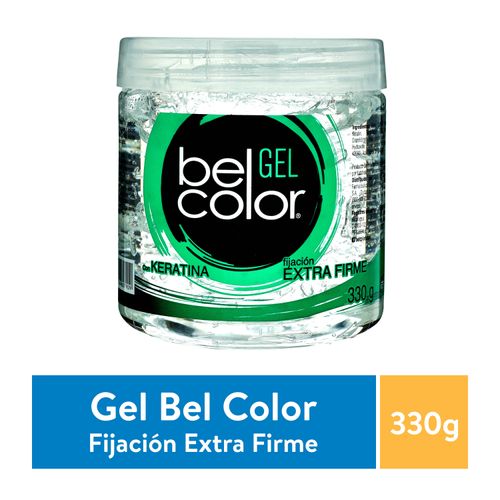 Gel Belcolor extra firme con keratina - 330 g